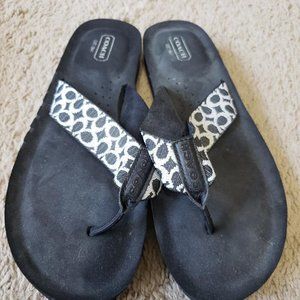 Black Coach Sandals